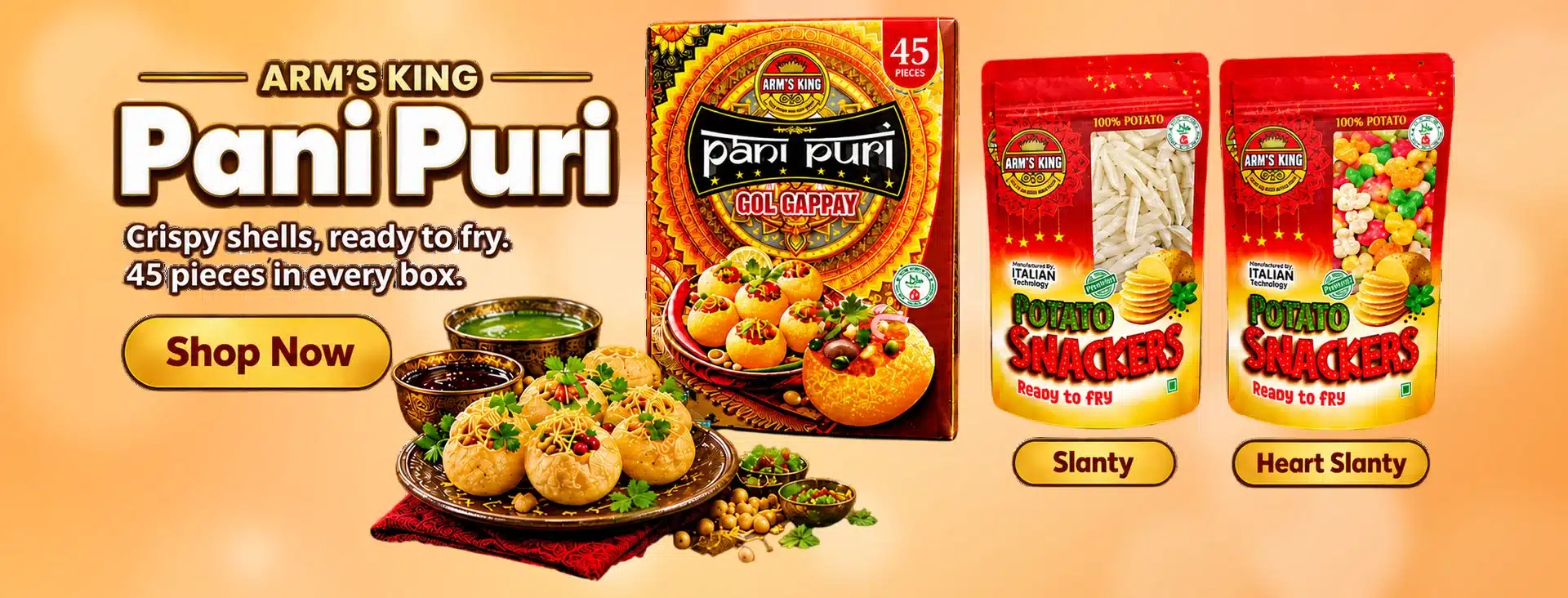 arms snacks foods pani puri
